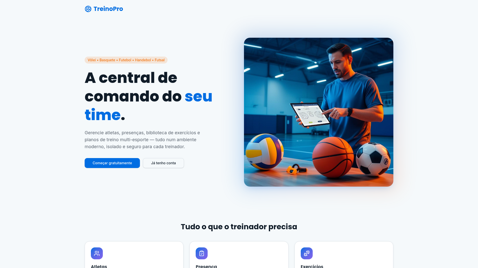 Capa do projeto TrainnerPro